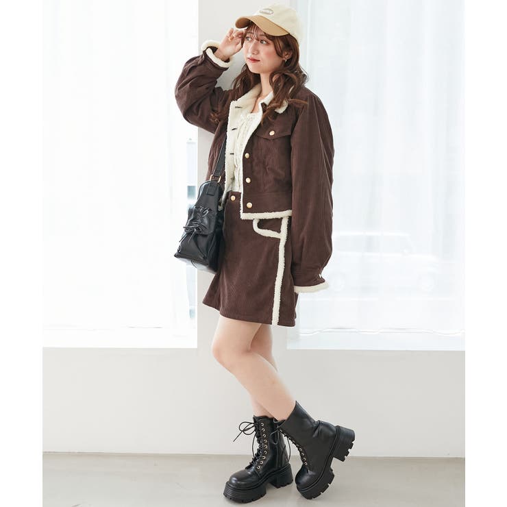 ボアトリムクロップドジャケット | MAJESTIC LEGON  | 詳細画像4 