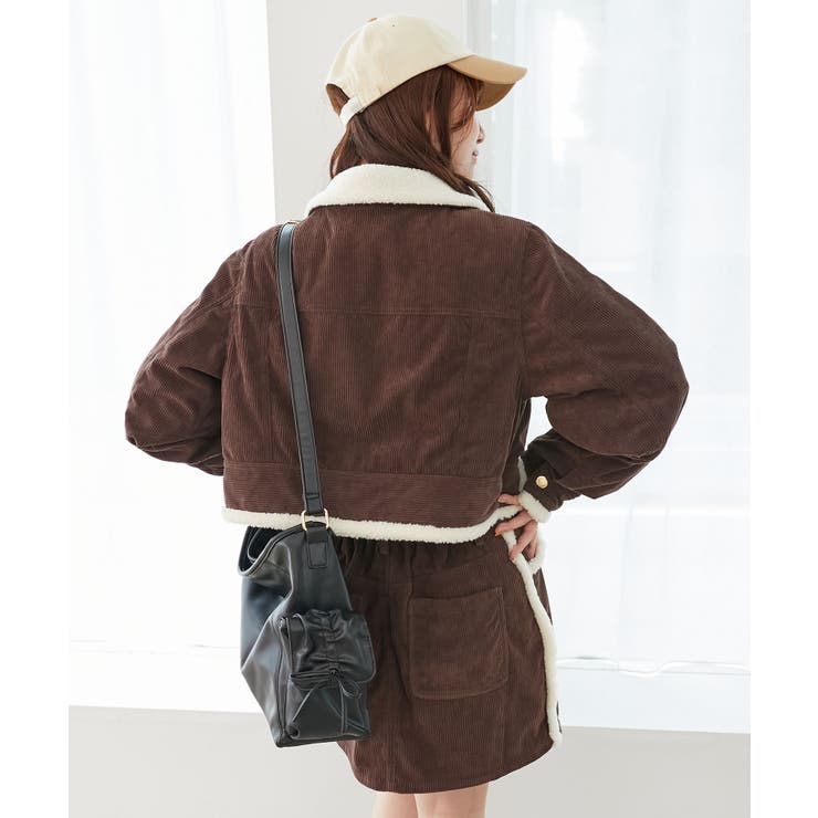 ボアトリムクロップドジャケット | MAJESTIC LEGON  | 詳細画像8 