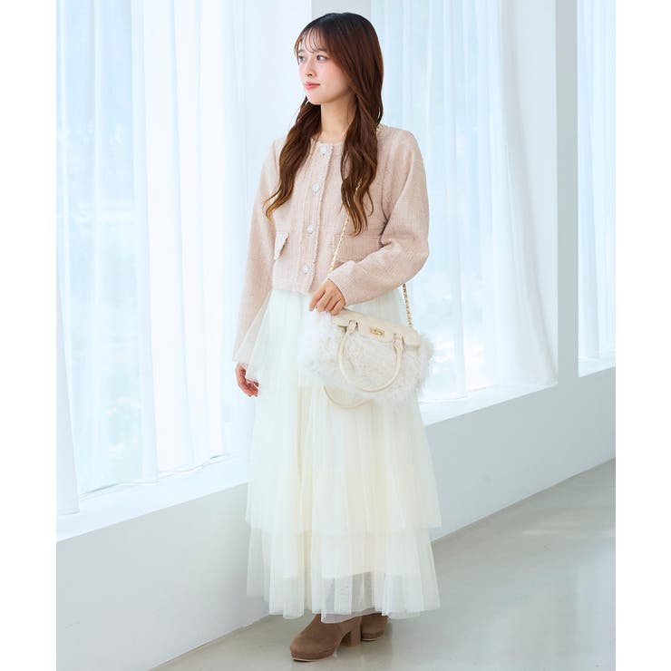 ツイードフリンジジャケット | MAJESTIC LEGON  | 詳細画像10 