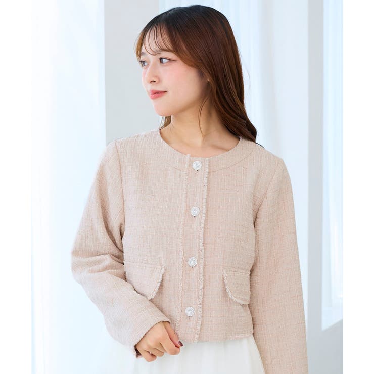 ツイードフリンジジャケット | MAJESTIC LEGON  | 詳細画像12 