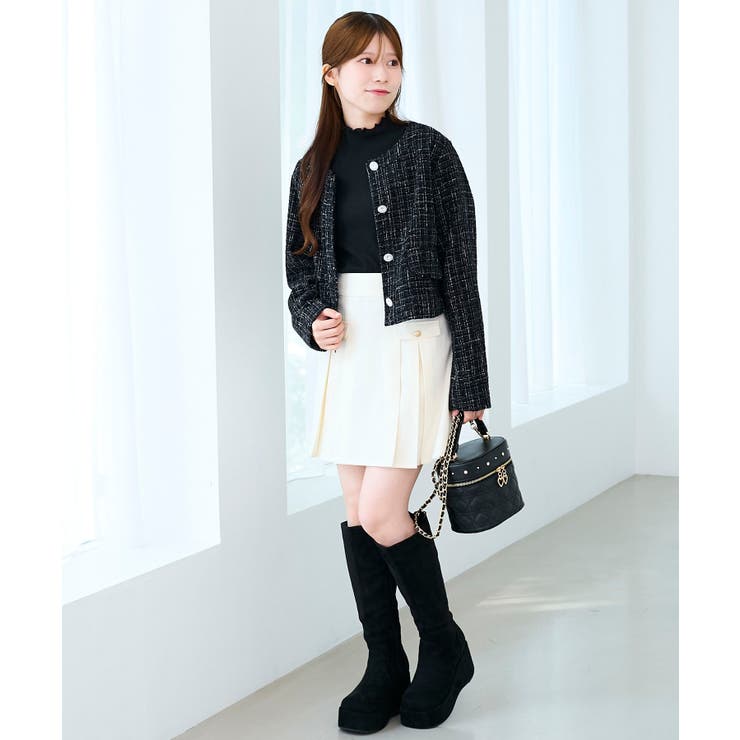 ツイードフリンジジャケット | MAJESTIC LEGON  | 詳細画像17 