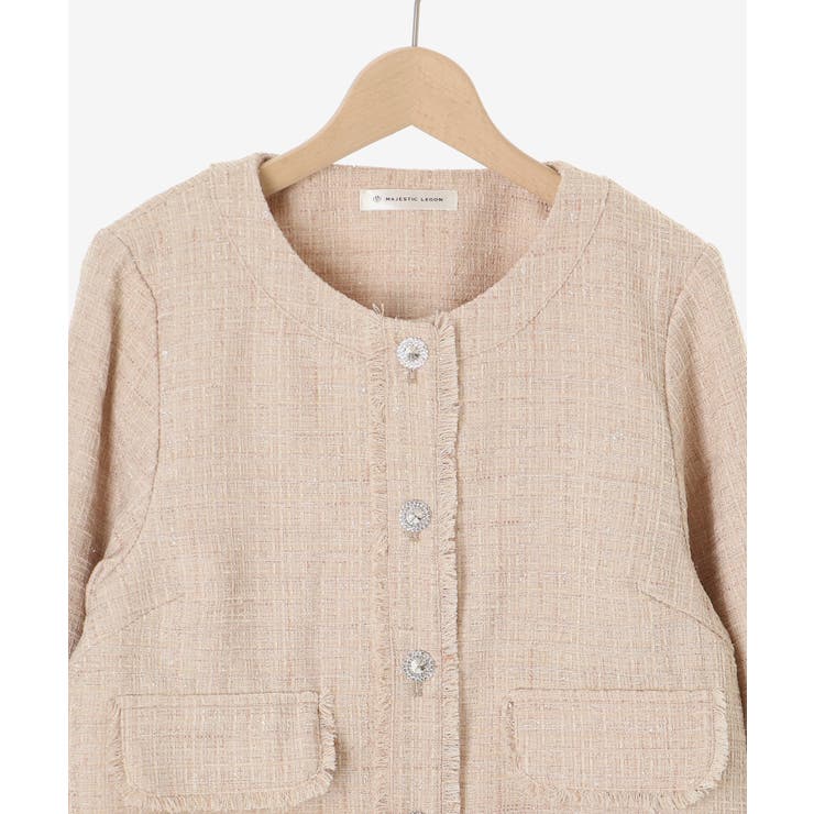 ツイードフリンジジャケット | MAJESTIC LEGON  | 詳細画像29 