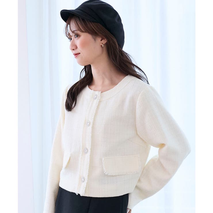 ツイードフリンジジャケット | MAJESTIC LEGON  | 詳細画像6 