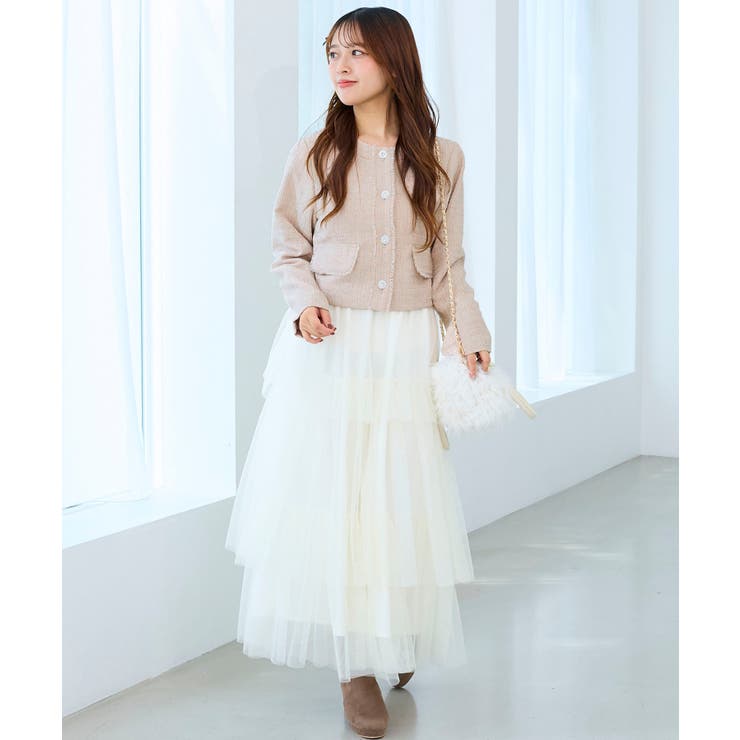 ツイードフリンジジャケット | MAJESTIC LEGON  | 詳細画像9 