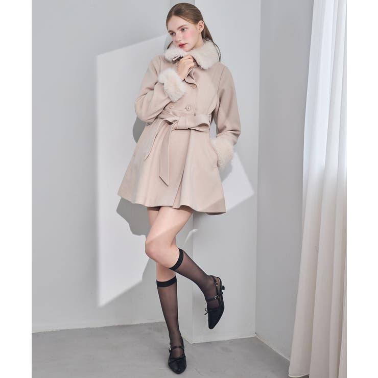 マルチwayフェイクファーカラーフレアコート | MAJESTIC LEGON  | 詳細画像14 