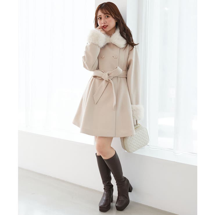 マルチwayフェイクファーカラーフレアコート | MAJESTIC LEGON  | 詳細画像16 