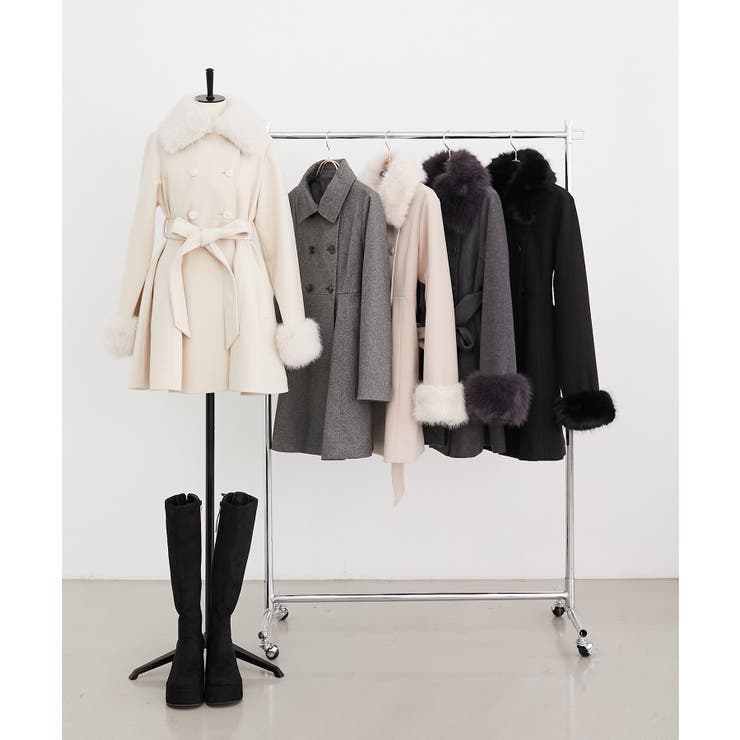 マルチwayフェイクファーカラーフレアコート | MAJESTIC LEGON  | 詳細画像2 