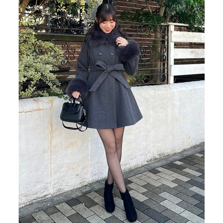 マルチwayフェイクファーカラーフレアコート | MAJESTIC LEGON  | 詳細画像25 