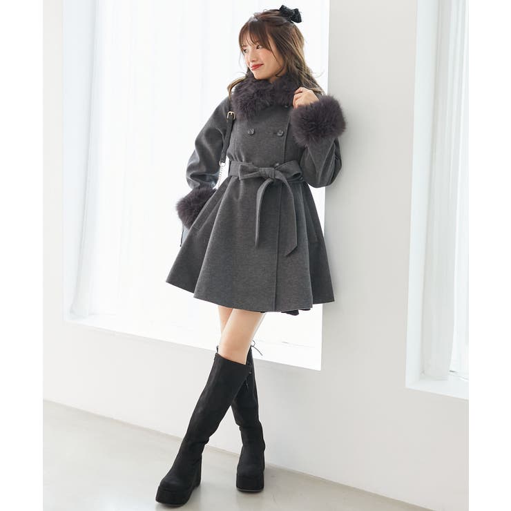 マルチwayフェイクファーカラーフレアコート | MAJESTIC LEGON  | 詳細画像26 