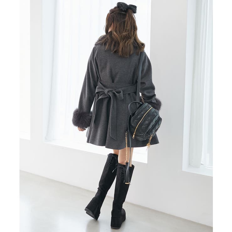 マルチwayフェイクファーカラーフレアコート | MAJESTIC LEGON  | 詳細画像29 