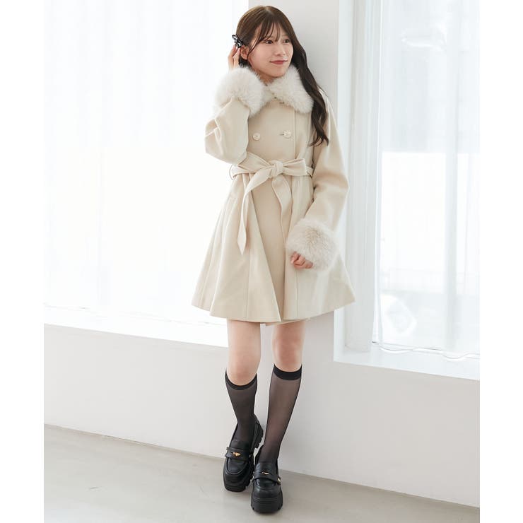 マルチwayフェイクファーカラーフレアコート | MAJESTIC LEGON  | 詳細画像3 