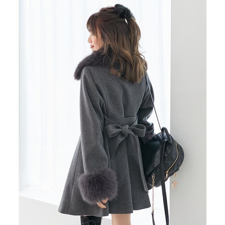 マルチwayフェイクファーカラーフレアコート | MAJESTIC LEGON  | 詳細画像32 