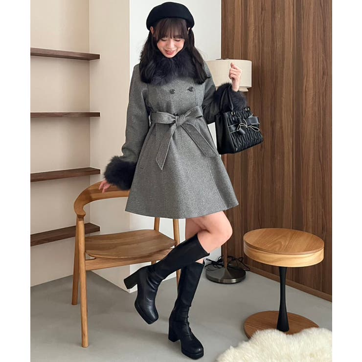 マルチwayフェイクファーカラーフレアコート | MAJESTIC LEGON  | 詳細画像37 