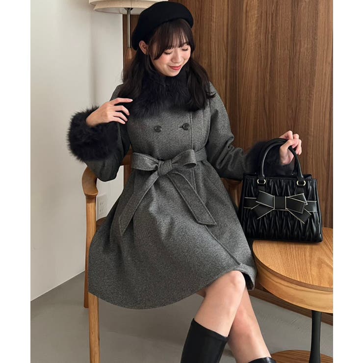 マルチwayフェイクファーカラーフレアコート | MAJESTIC LEGON  | 詳細画像38 