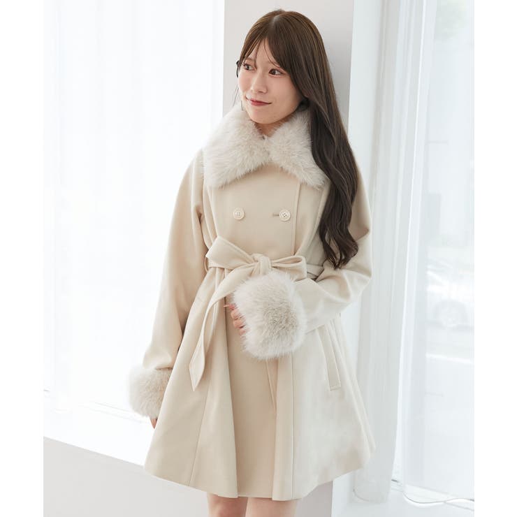 マルチwayフェイクファーカラーフレアコート | MAJESTIC LEGON  | 詳細画像6 