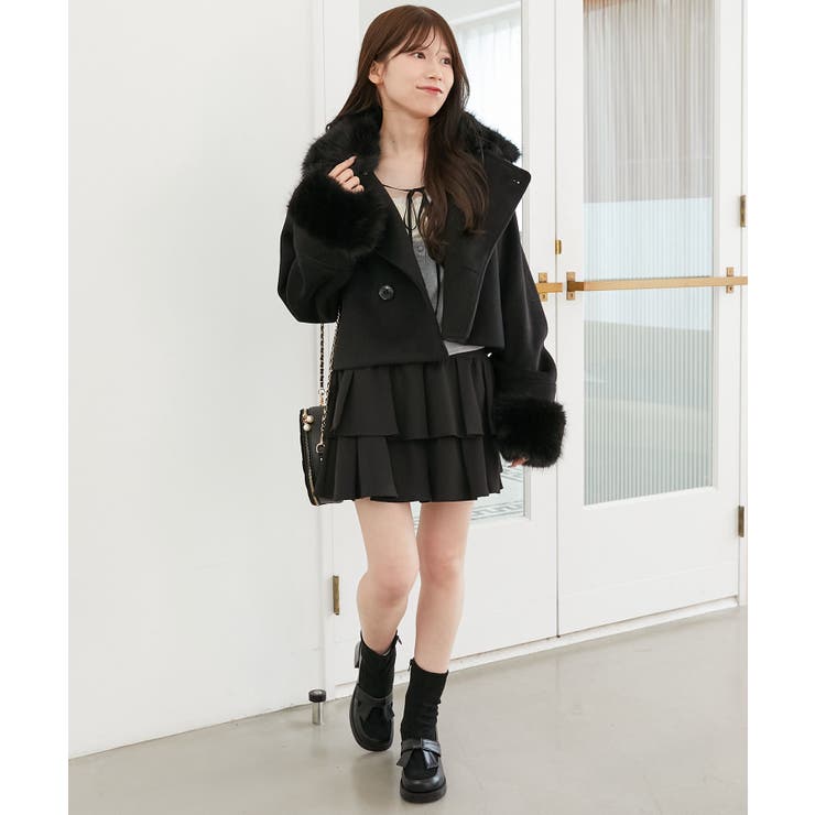 ∞マルチwayフェイクファー付ショートコート | MAJESTIC LEGON  | 詳細画像40 