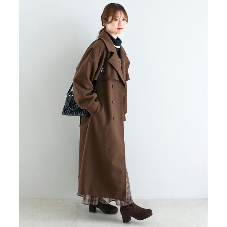 ブラウン | レディロングチェスターコート | MAJESTIC LEGON 