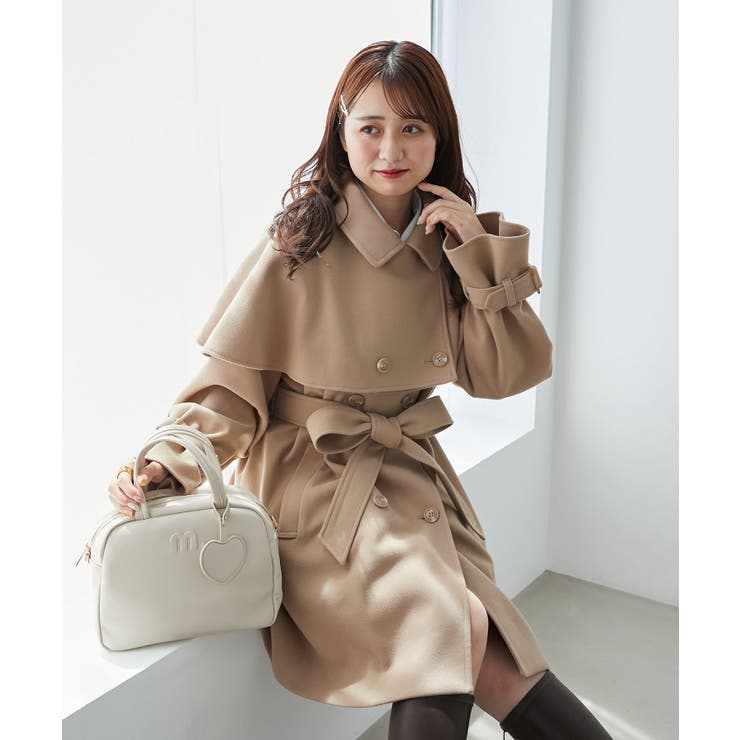 ベージュ | ケープセットミディコート | MAJESTIC LEGON 