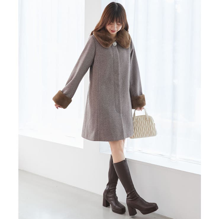 7wayファー×ビジューコート | MAJESTIC LEGON  | 詳細画像35 