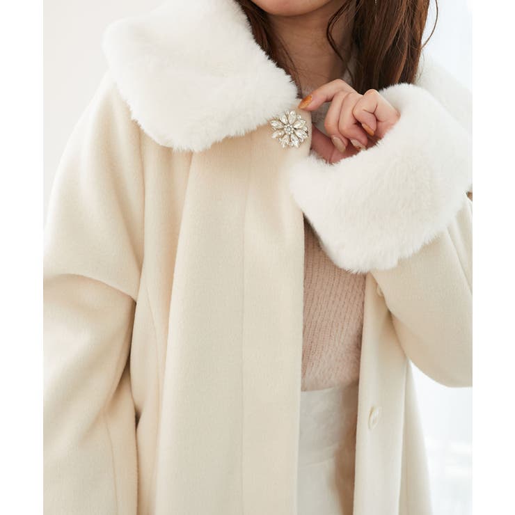 7wayファー×ビジューコート | MAJESTIC LEGON  | 詳細画像9 