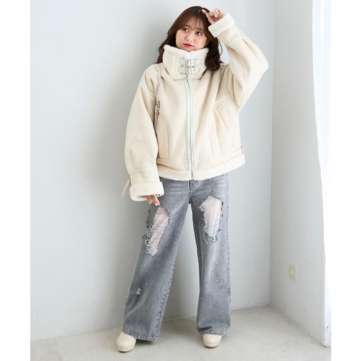 オーバーサイズボアブルゾン | MAJESTIC LEGON  | 詳細画像3 