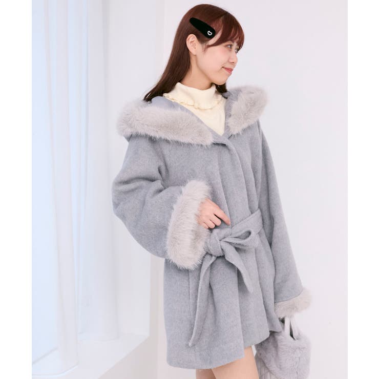 フード付マルチwayフェイクファーコート | MAJESTIC LEGON  | 詳細画像13 