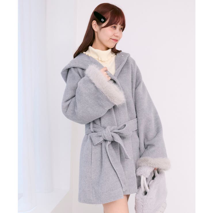 フード付マルチwayフェイクファーコート | MAJESTIC LEGON  | 詳細画像16 