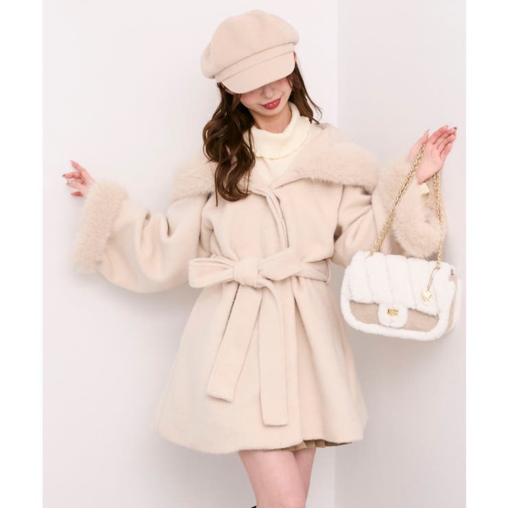 フード付マルチwayフェイクファーコート | MAJESTIC LEGON  | 詳細画像2 