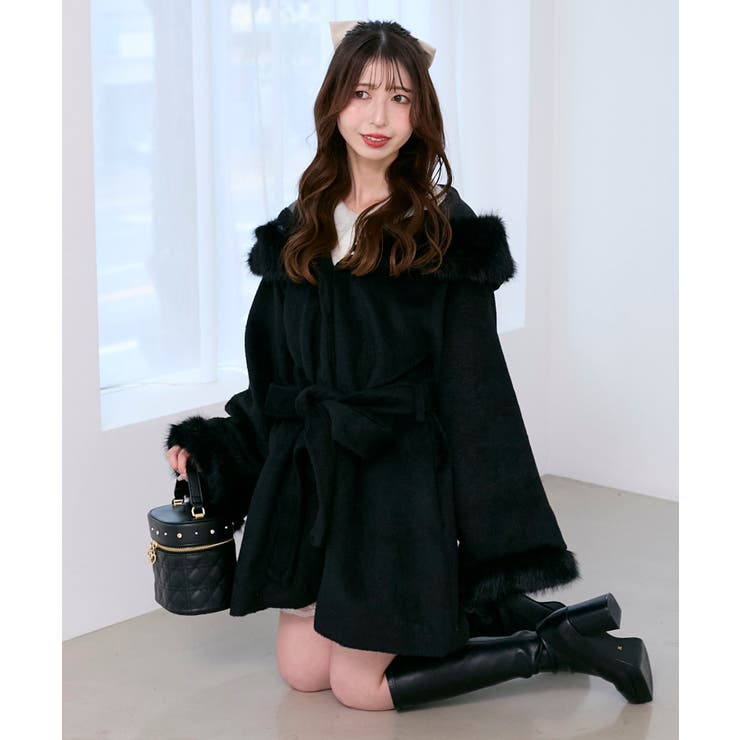 フード付マルチwayフェイクファーコート | MAJESTIC LEGON  | 詳細画像24 