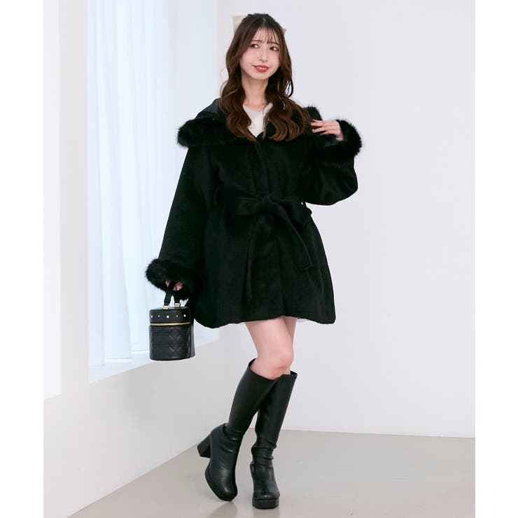 フード付マルチwayフェイクファーコート | MAJESTIC LEGON  | 詳細画像25 