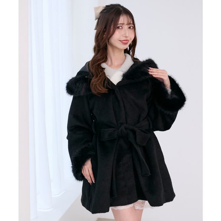 フード付マルチwayフェイクファーコート | MAJESTIC LEGON  | 詳細画像28 