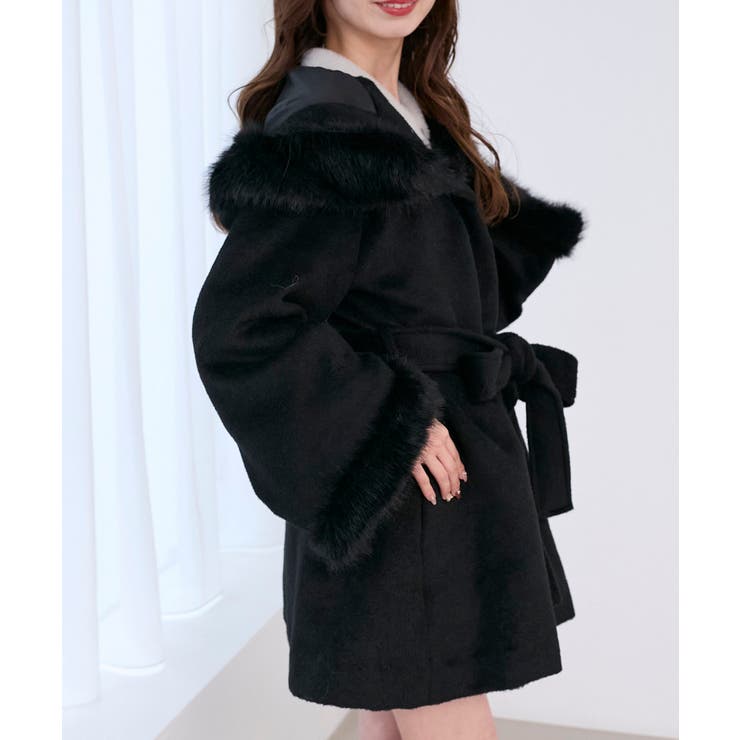 フード付マルチwayフェイクファーコート | MAJESTIC LEGON  | 詳細画像29 