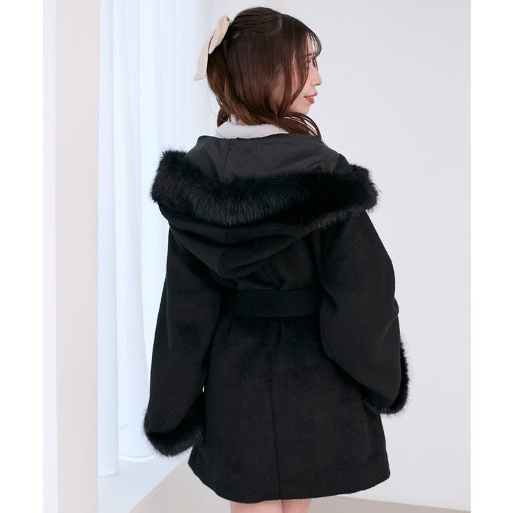 フード付マルチwayフェイクファーコート | MAJESTIC LEGON  | 詳細画像30 