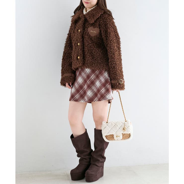 ハートパッチふわふわブルゾン | MAJESTIC LEGON  | 詳細画像12 