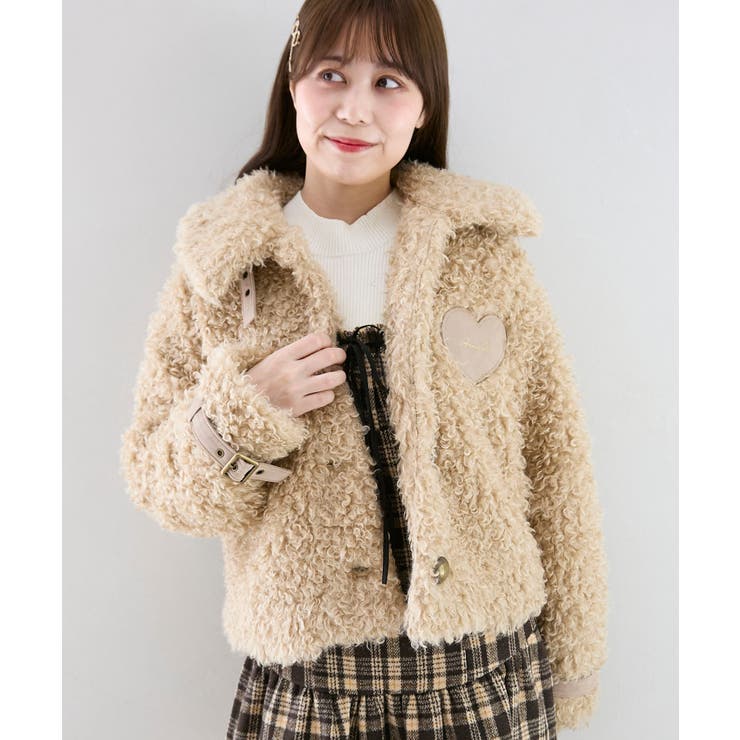 ハートパッチふわふわブルゾン | MAJESTIC LEGON  | 詳細画像7 