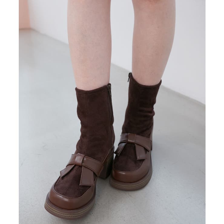 リボンローファーコンビブーツ | MAJESTIC LEGON  | 詳細画像10 