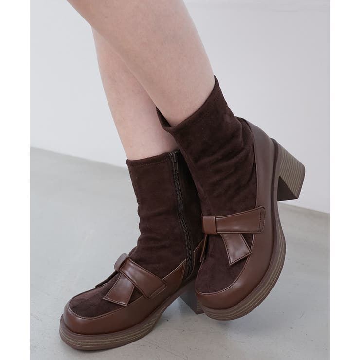 リボンローファーコンビブーツ | MAJESTIC LEGON  | 詳細画像11 