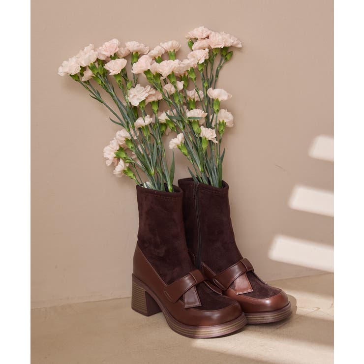 リボンローファーコンビブーツ | MAJESTIC LEGON  | 詳細画像2 