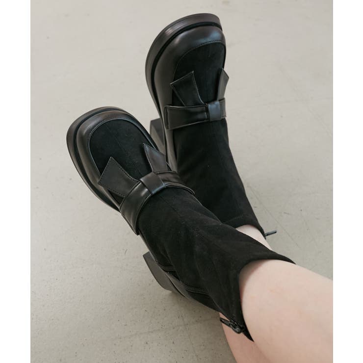 リボンローファーコンビブーツ | MAJESTIC LEGON  | 詳細画像23 