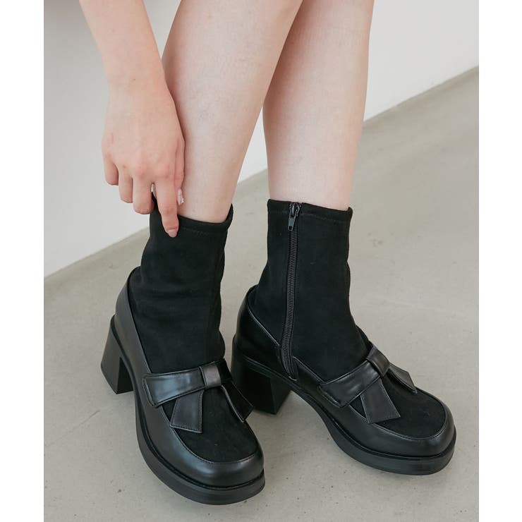 リボンローファーコンビブーツ | MAJESTIC LEGON  | 詳細画像25 