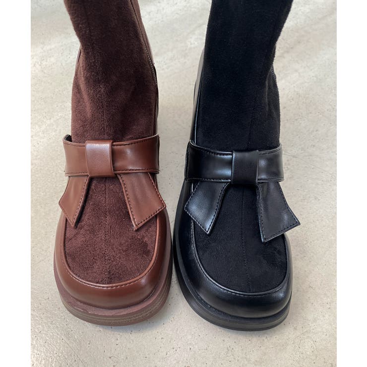 リボンローファーコンビブーツ | MAJESTIC LEGON  | 詳細画像30 