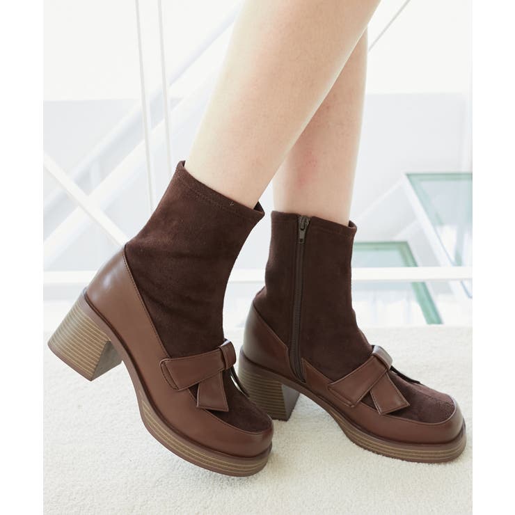 リボンローファーコンビブーツ | MAJESTIC LEGON  | 詳細画像5 