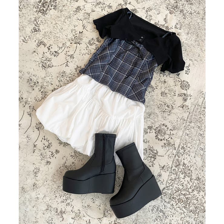 厚底ストレッチショートブーツ | MAJESTIC LEGON  | 詳細画像30 