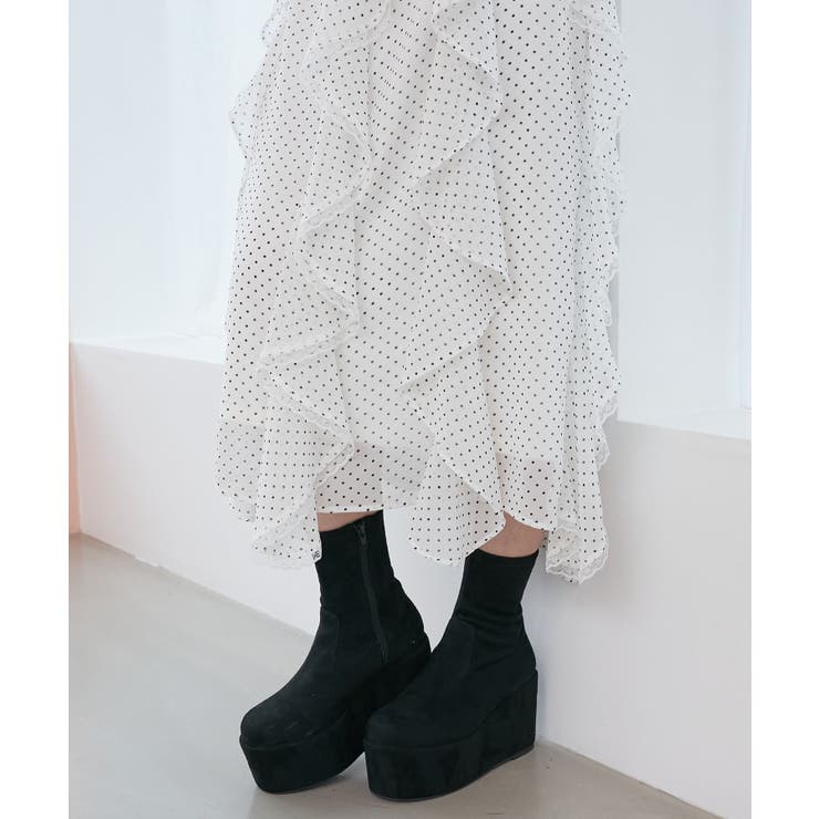 厚底ストレッチショートブーツ | MAJESTIC LEGON  | 詳細画像38 