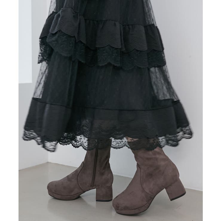 フカフカヒールストレッチブーツ | MAJESTIC LEGON  | 詳細画像25 