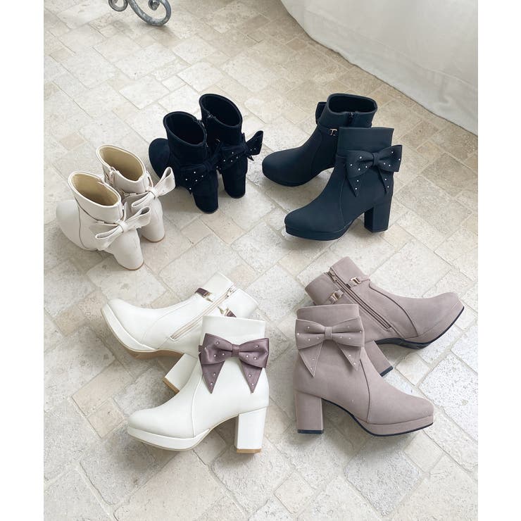 3WAYビジューリボンブーツ | MAJESTIC LEGON  | 詳細画像2 