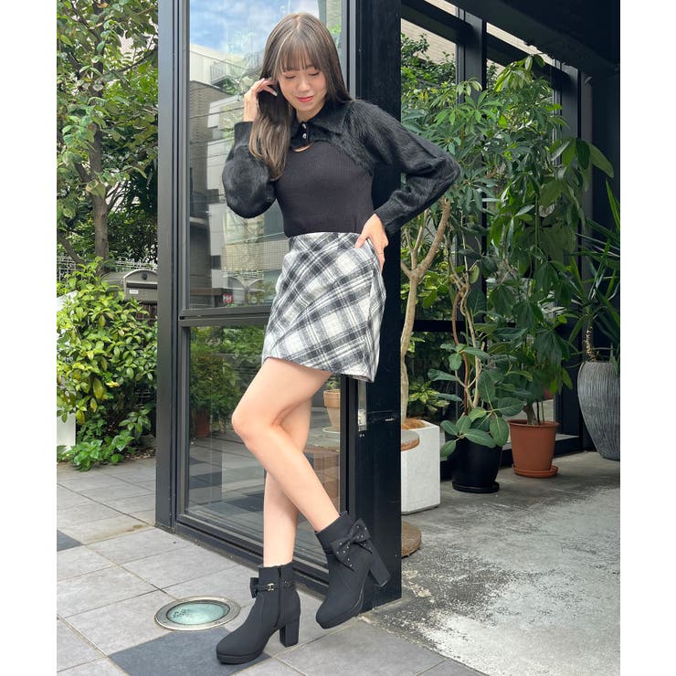 3WAYビジューリボンブーツ | MAJESTIC LEGON  | 詳細画像25 