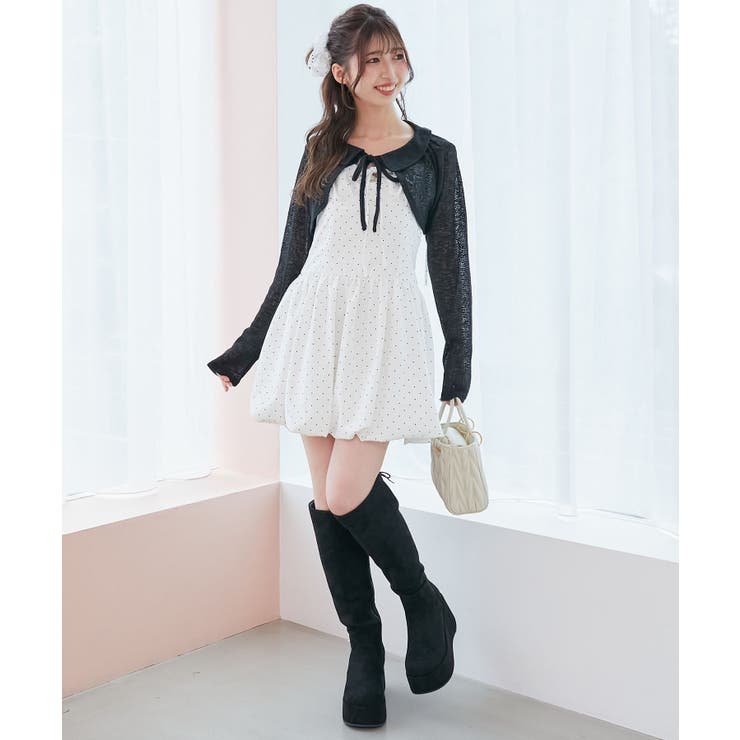 バックリボン厚底ロングブーツ | MAJESTIC LEGON  | 詳細画像11 