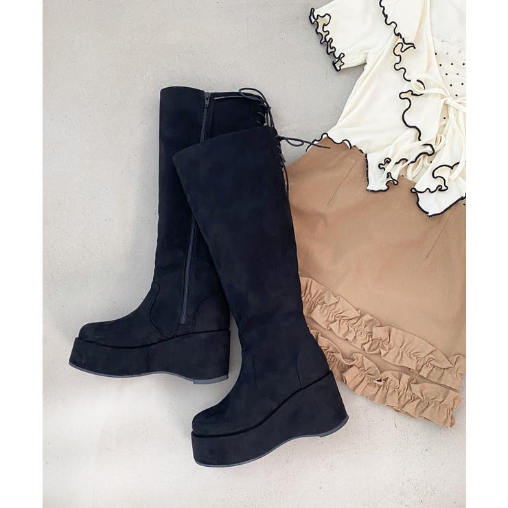 バックリボン厚底ロングブーツ | MAJESTIC LEGON  | 詳細画像15 