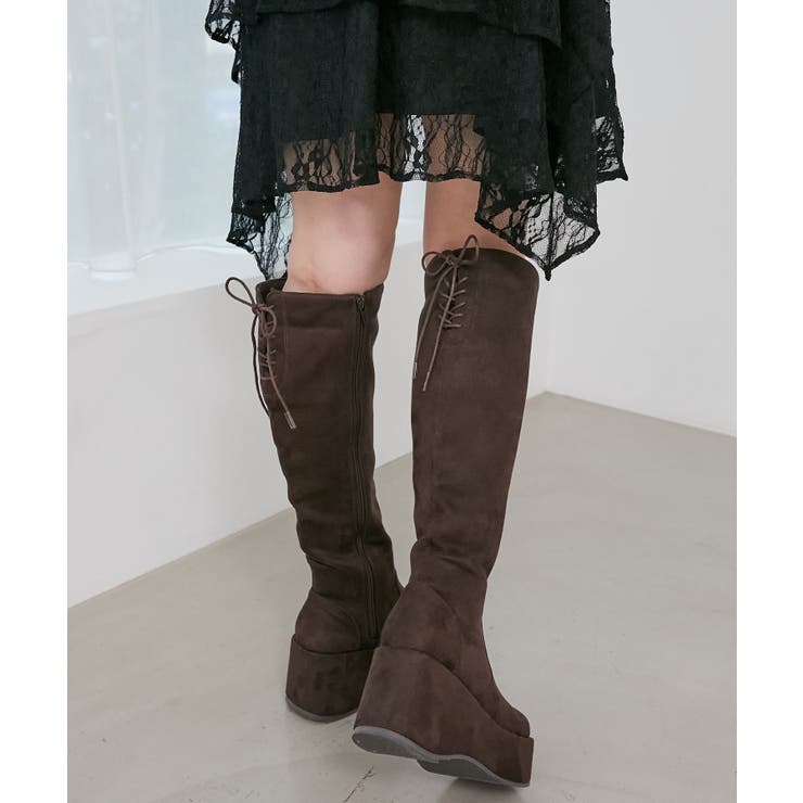 バックリボン厚底ロングブーツ | MAJESTIC LEGON  | 詳細画像5 